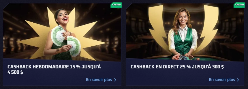 Bonus cashback sur les paris sportifs disponible chez Sportazza